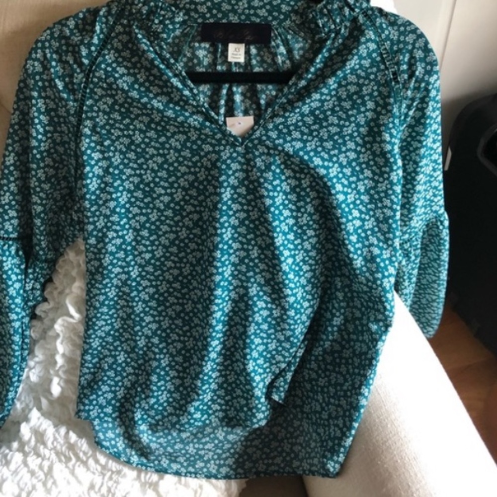 Francescas green blouse
